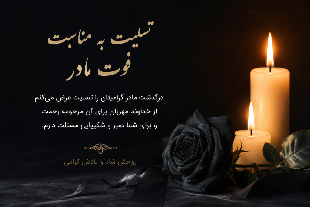 پیام درگذشت فوت مادر